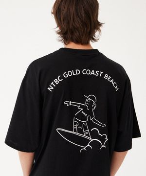 골드코스트 서퍼 반팔티 (블랙)