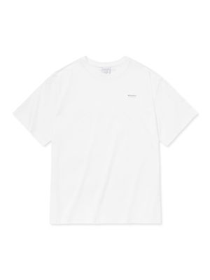 프레시벤트 스몰로고 세미오버핏 반팔티셔츠 (WHITE)