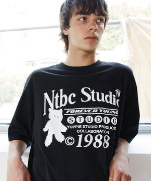 NTBC 스튜디오 DOT 캣츠 반팔티 (블랙)