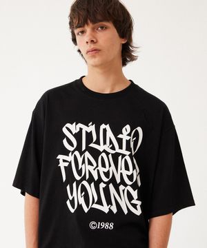 1988 그래피티 레터링 반팔티 (블랙)