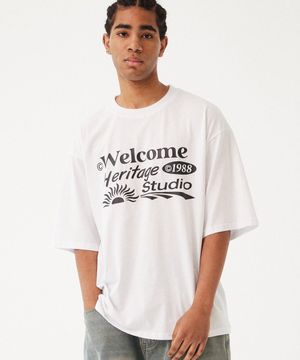 웰컴 헤리티지 1988 반팔티 (화이트)