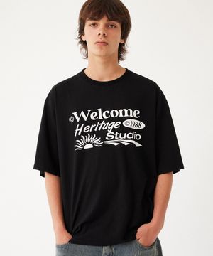 웰컴 헤리티지 1988 반팔티 (블랙)