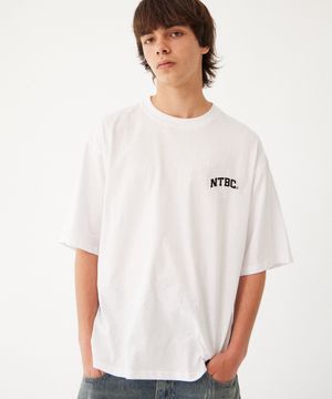 NTBC 시그니처 스몰 로고 반팔티 (화이트)