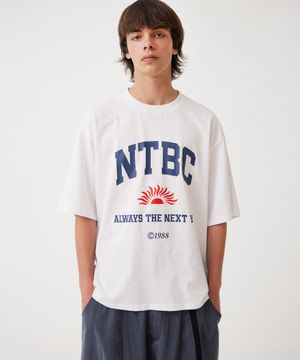 NTBC BIG 로고 아치 기본 티셔츠 (화이트)
