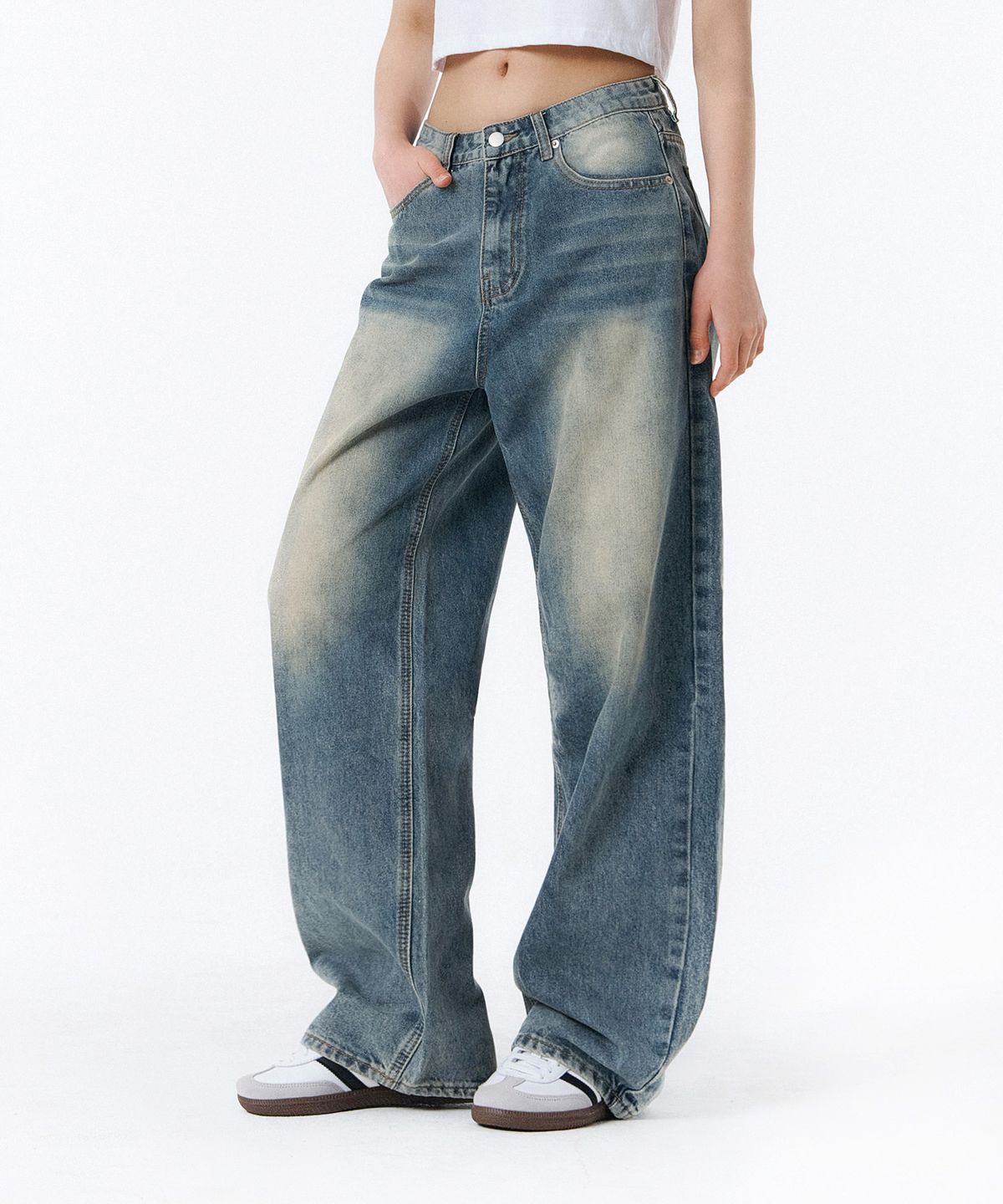 랜덤오프(RANDOMOFF) BTB : SERENO WASHING JEANS [DUSTY BLUE]