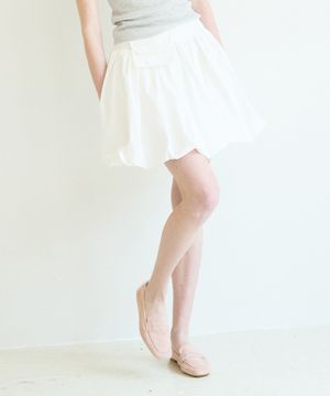 Pocket Pumkin Skirts Ivory