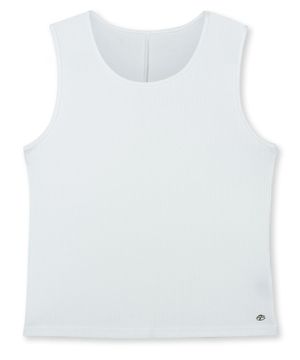 [SEASON OFF] 스틸 포인트 슬리브리스 - 화이트