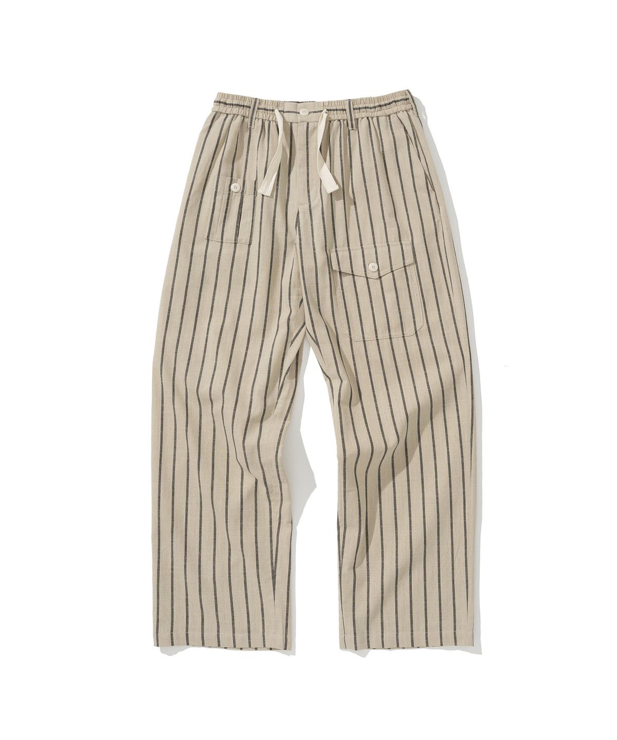 유니폼브릿지(UNIFORM BRIDGE) stripe resort pants beige