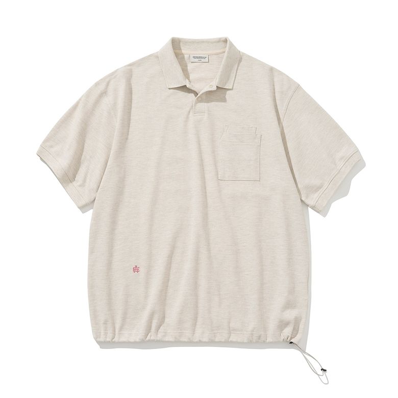 ae pique string s/s tee oatmeal