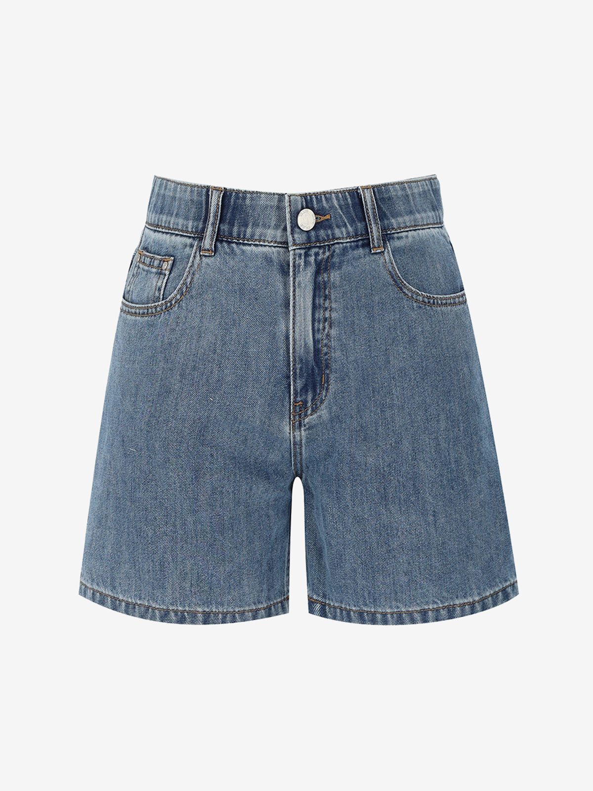 메르시앤에스(MERCIANNES) Denim Hidden Banding Shorts_MB5DP35