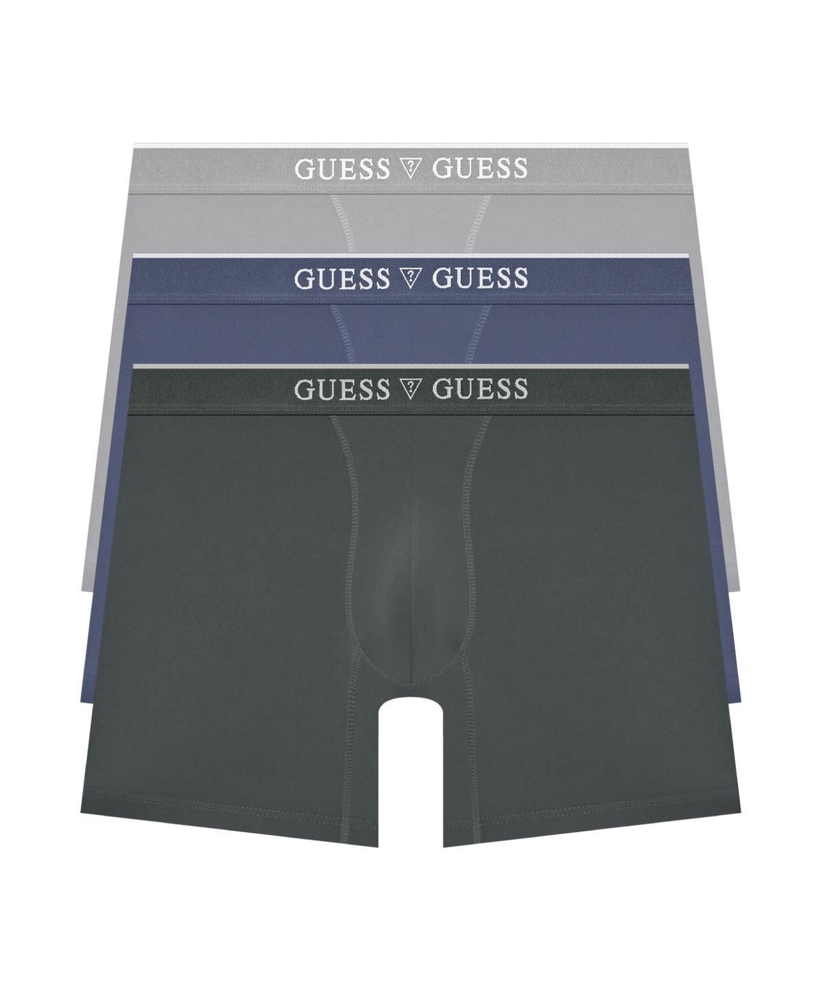 게스언더웨어(GUESS UNDERWEAR) 톤톤밴디드 아스킨 롱드로즈 세트 3PACK (CH/DBU/GY)