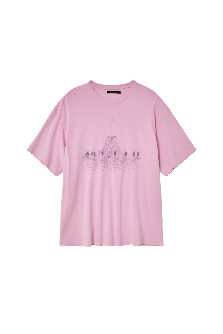 Chandelier Tee Bleached Pink