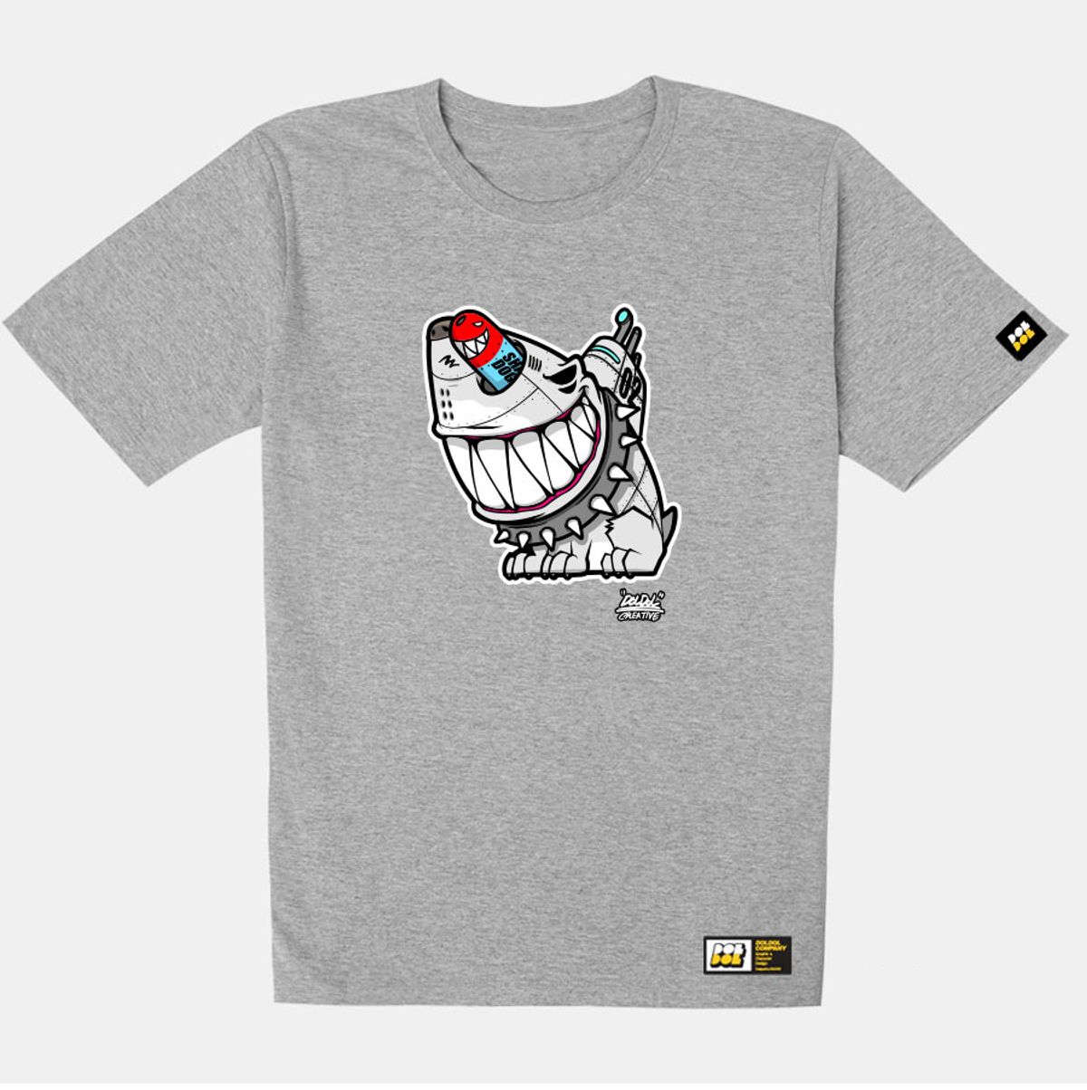 돌돌(DOLDOL) SHARK DOG_tshirts-311 샤크독 그래피티 캐릭터 디자인 티셔츠 반팔티