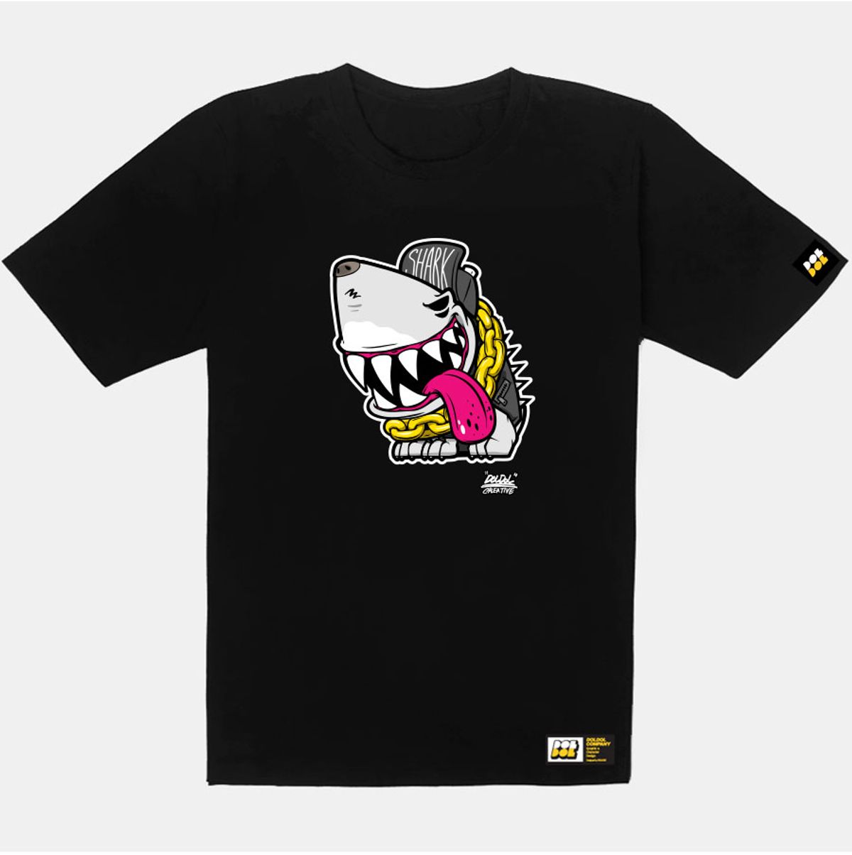 돌돌(DOLDOL) SHARK DOG_tshirts-313  샤크독 그래피티 캐릭터 디자인 티셔츠 반팔티