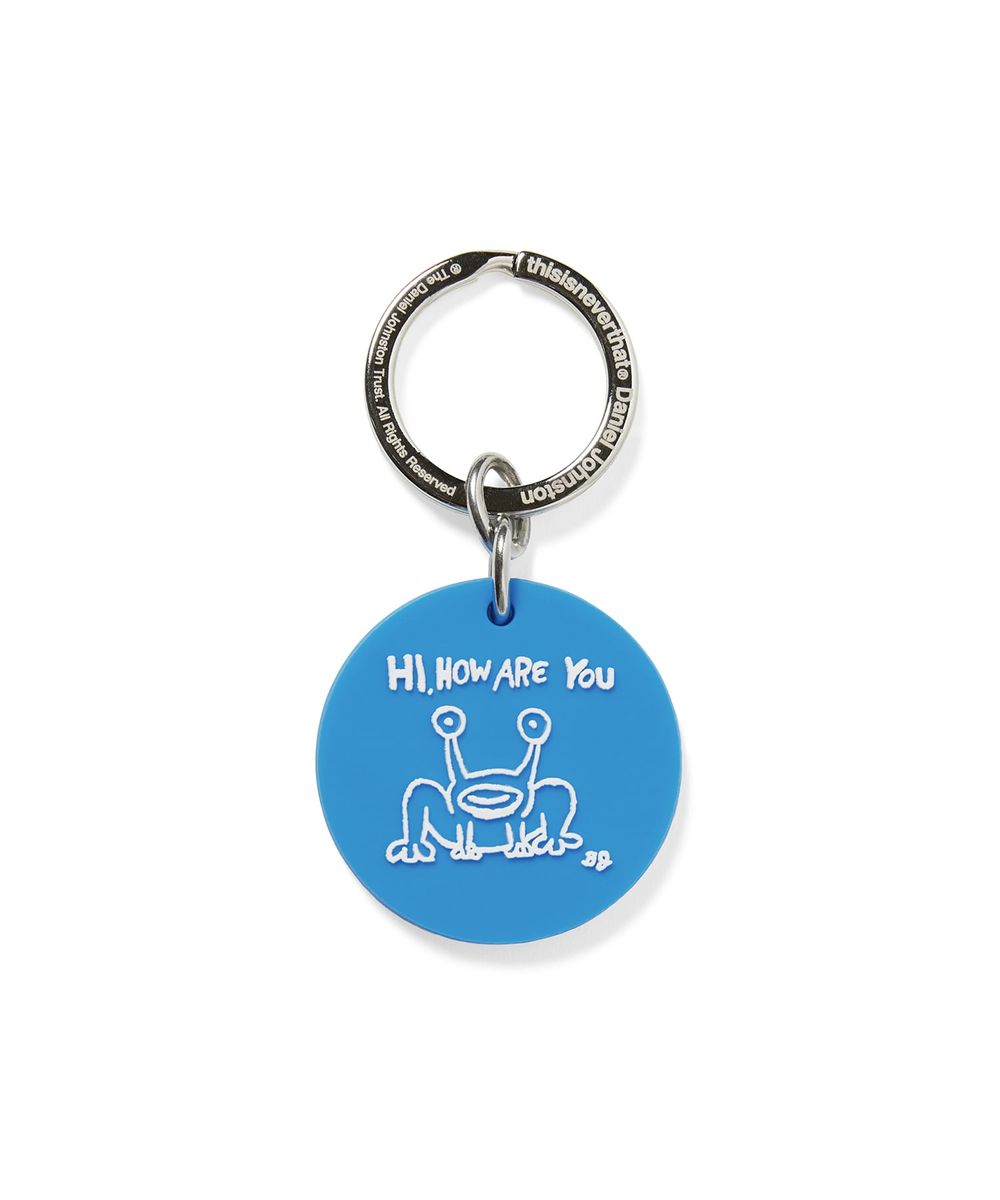 TNT Daniel Johnston Frog Keychain Teal