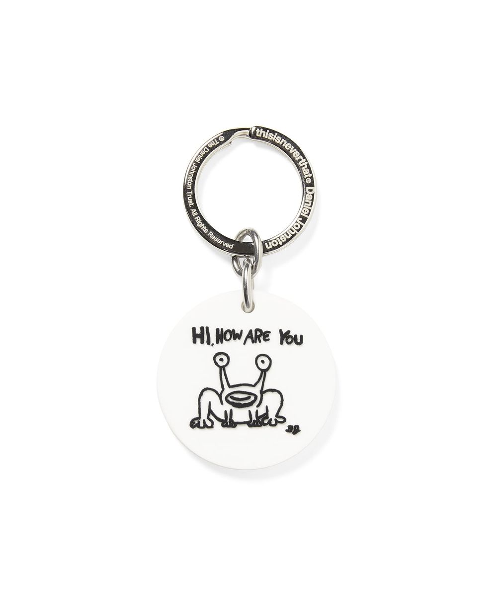 TNT Daniel Johnston Frog Keychain White