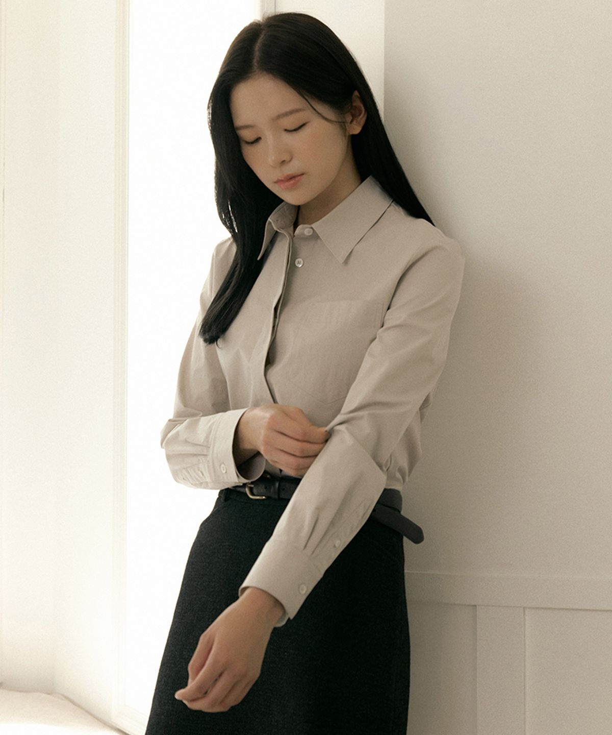 오떼뜨(OCTETTE) MINIMAL COTTON SHIRTS_3COLOR