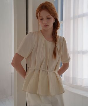 Jane Strap Blouse [Cream]