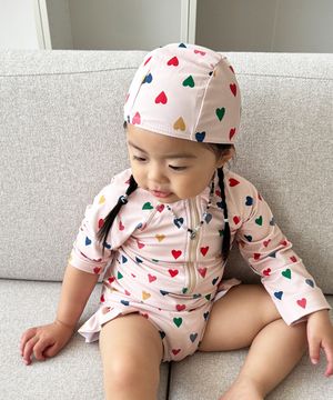 러블리하트 아기수영복 + 모자SET