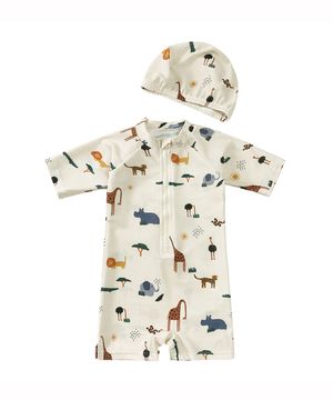 사바나 아기 래쉬가드 + 모자SET