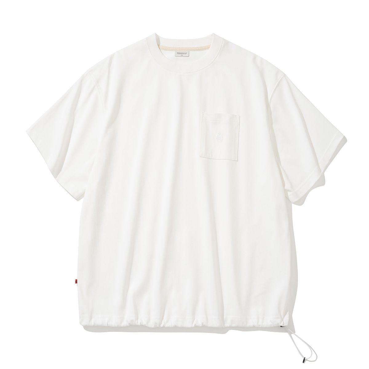 유니폼브릿지(UNIFORM BRIDGE) ae string pocket s/s tee off white