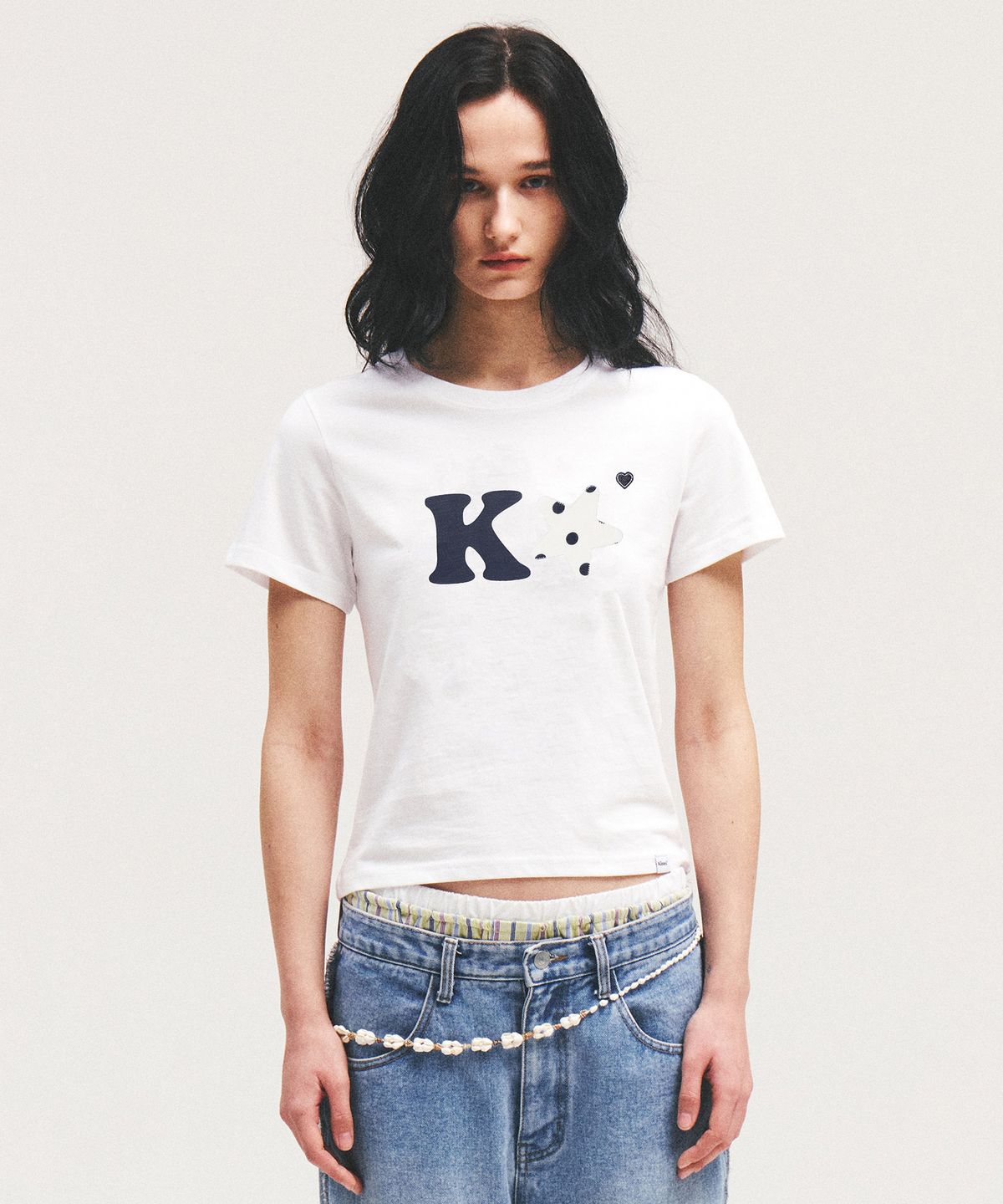 킴스 프레시 코튼 마켓(KIMS FRESH COTTON MARKET) K Alpha Star Logo Tee Navy