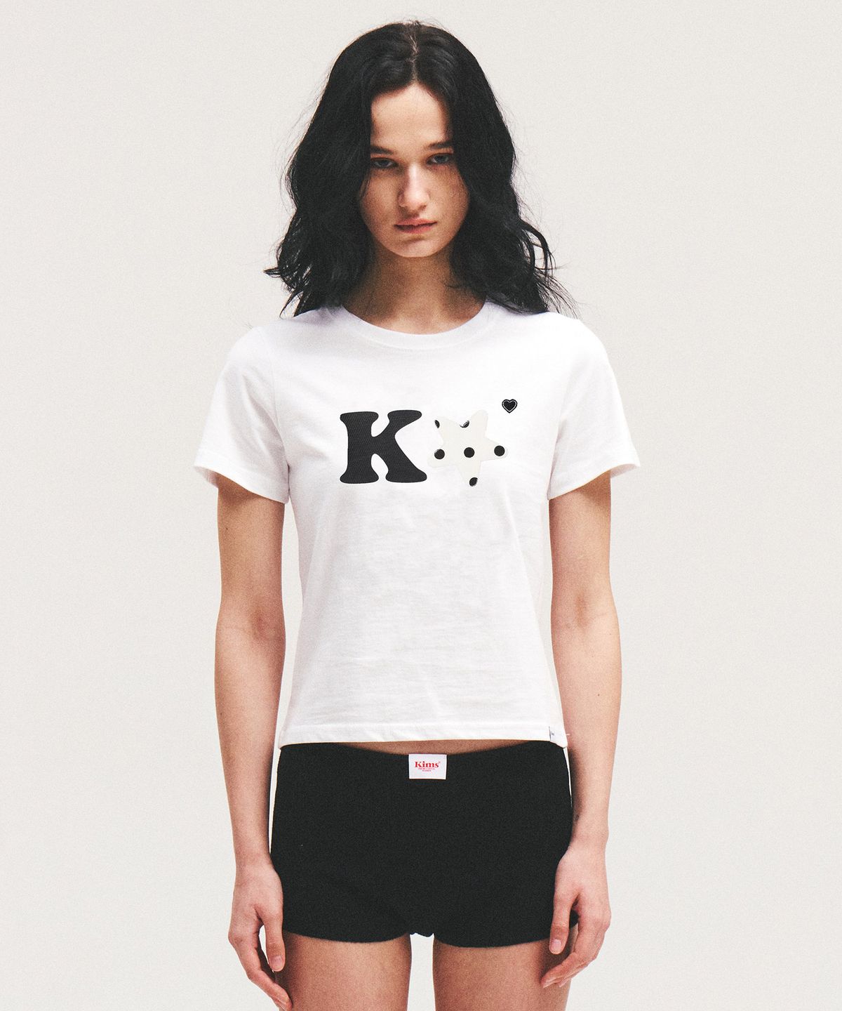 킴스 프레시 코튼 마켓(KIMS FRESH COTTON MARKET) K Alpha Star Logo Tee Black