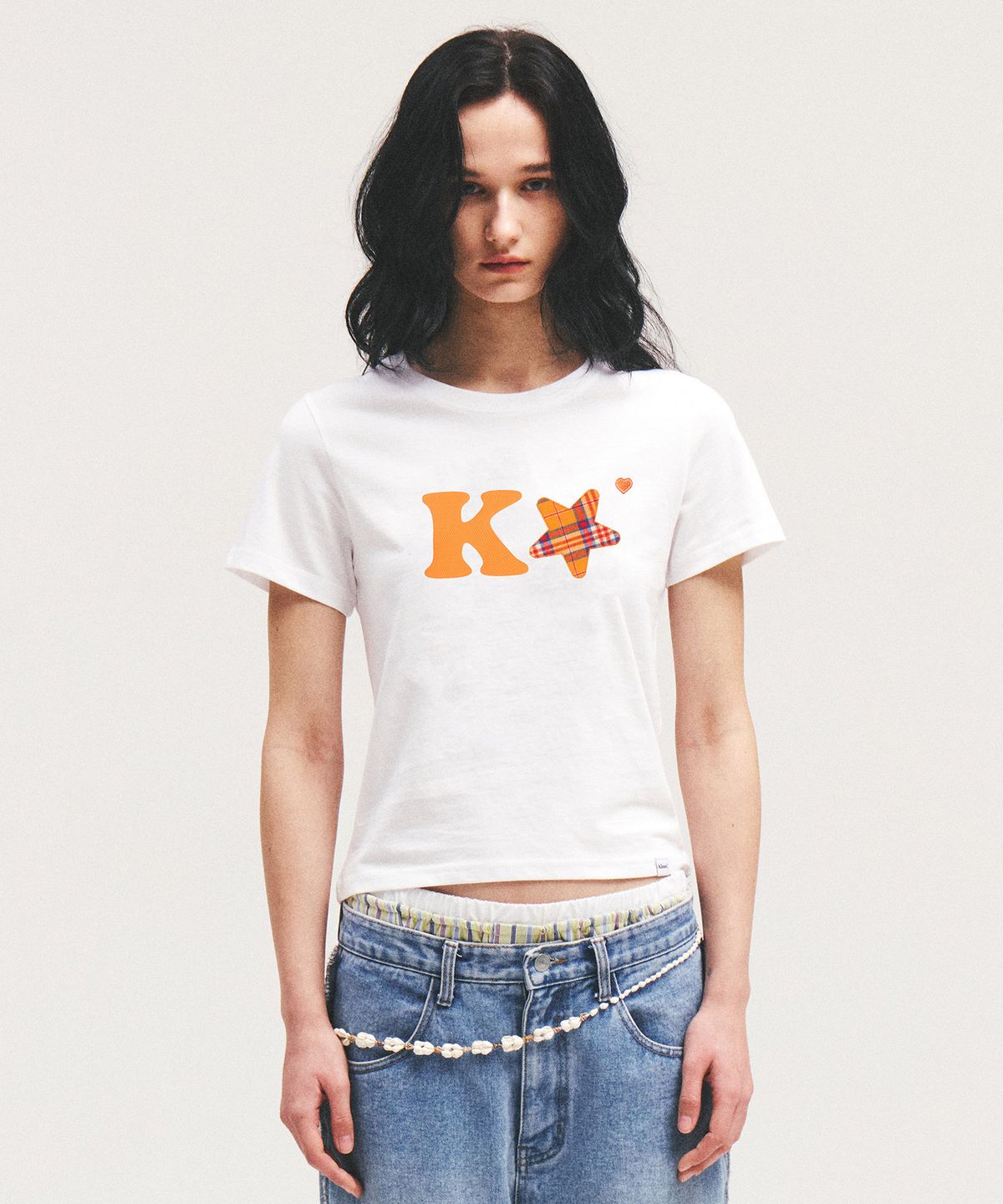 킴스 프레시 코튼 마켓(KIMS FRESH COTTON MARKET) K Alpha Star Logo Tee Yellow