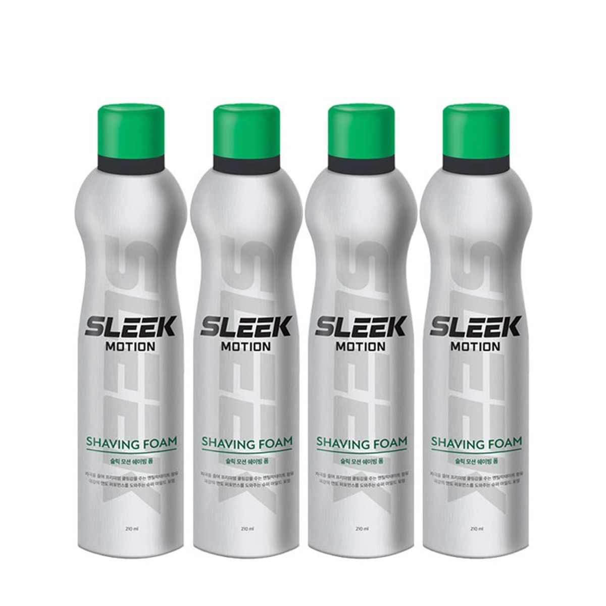 슬릭(SLEEK) 모션  쉐이빙폼 210ml 4개