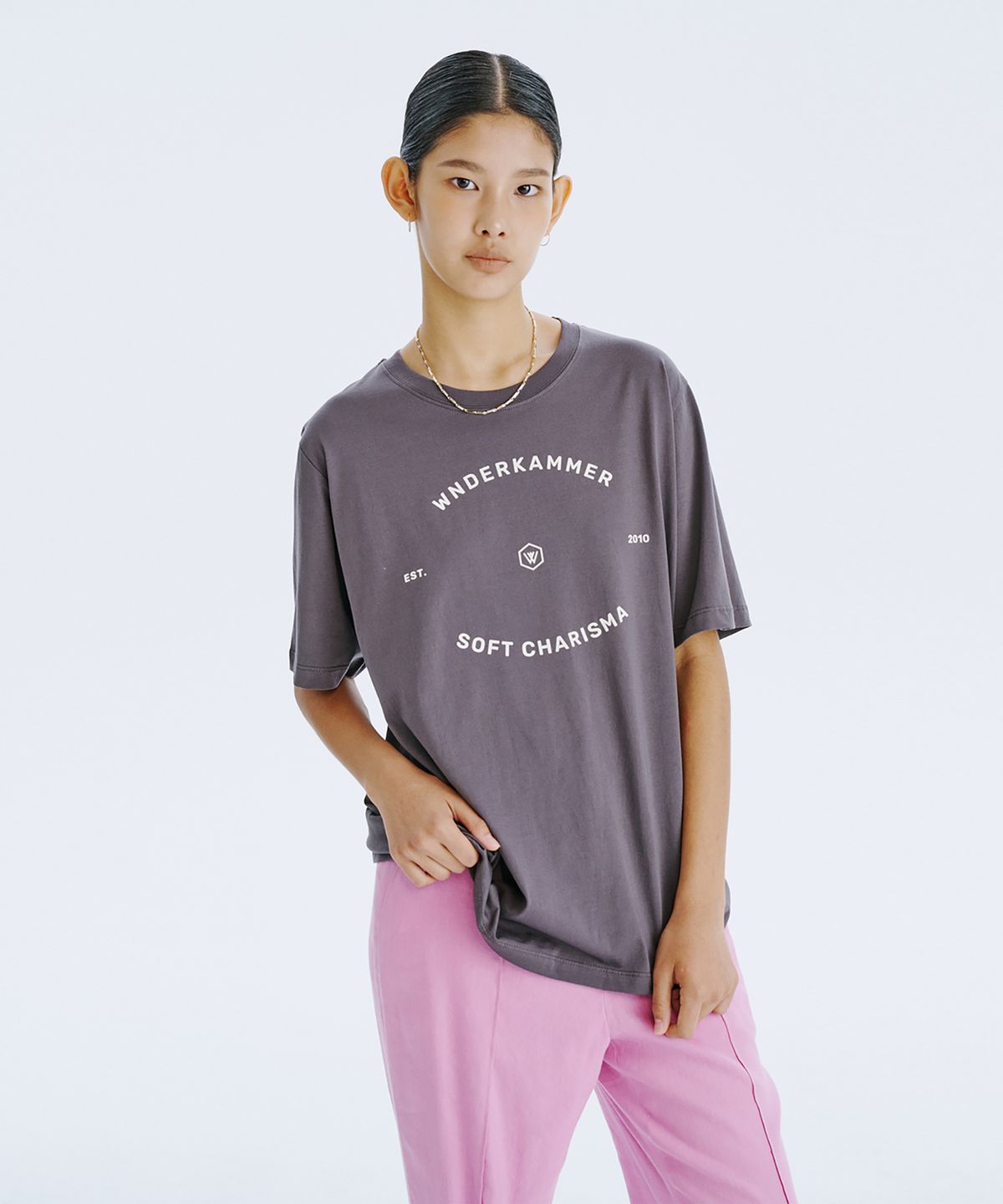 분더캄머(WNDERKAMMER) WNDERKAMMER Graphic T_Charcoal