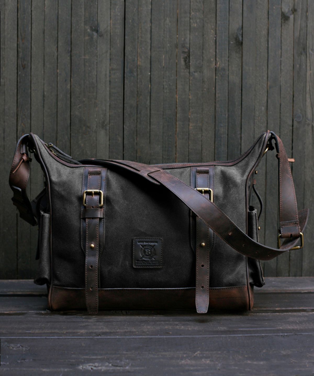 빌포드(BUILFORD) 클래식 호보 메신저백 마론그레이(Marron Grey)