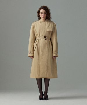 Padding origami  trench coat