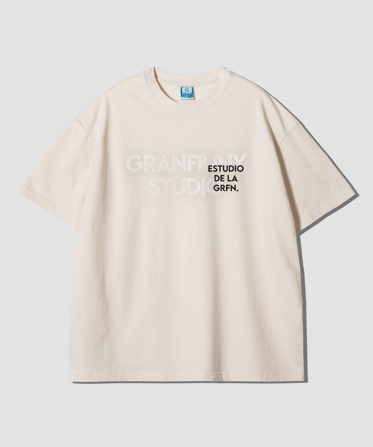 그랜피니(GRANFINNY) 스튜디오 오버핏 반팔티-내추럴코튼