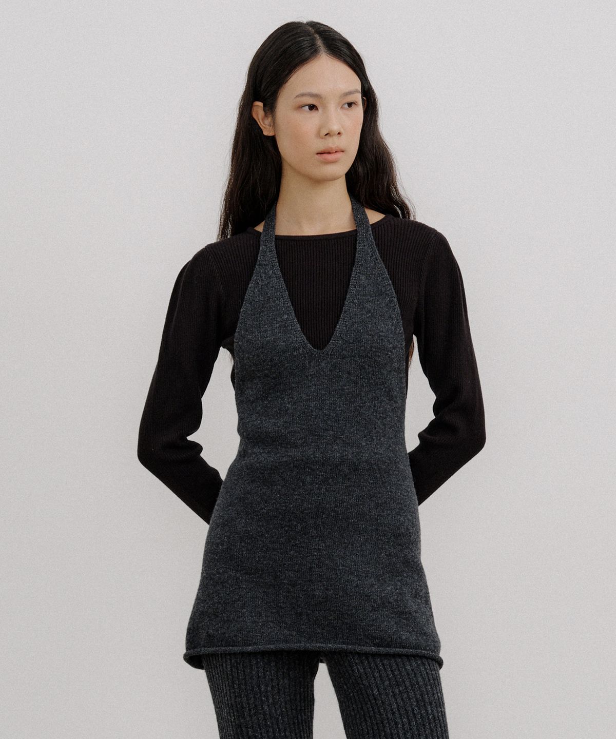오떼뜨(OCTETTE) BOAT NECK SLIT JERSEY TOP_3COLOR