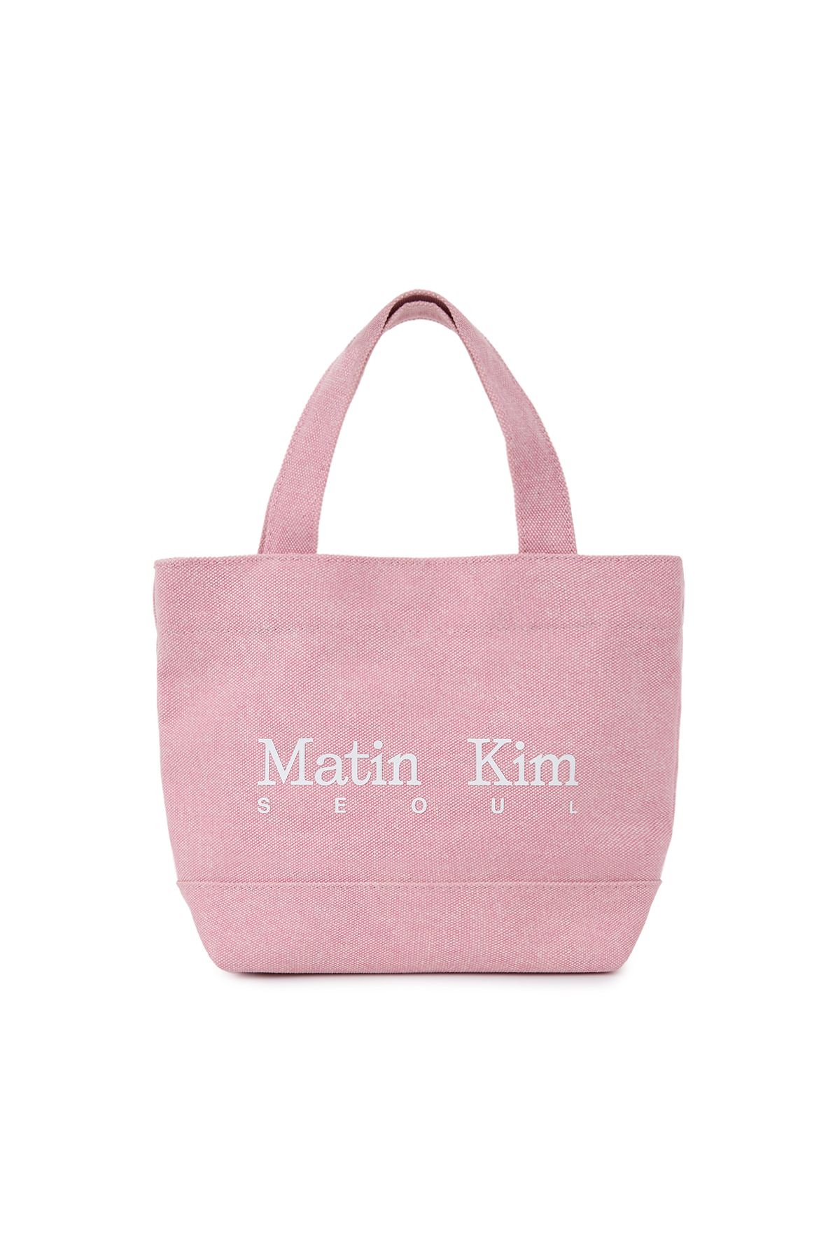 MUSINSA公式 | MATIN KIM SEOUL LOGO POINT CANVAS MINI BAG IN PINK