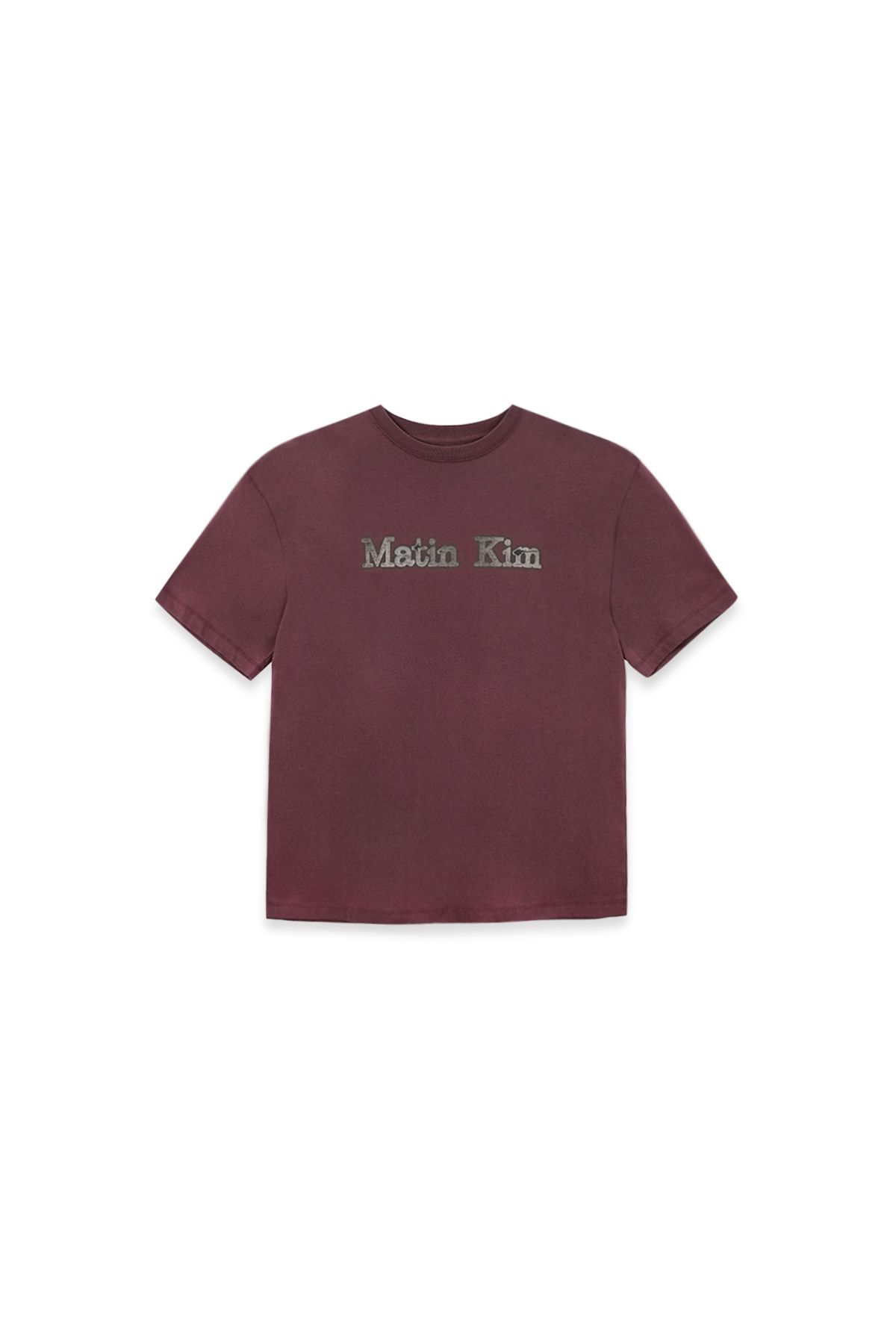 MUSINSA | MATIN KIM VINTAGE LOGO GRAPHIC TOP IN BURGUNDY