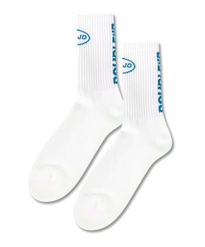 세로 로고 크루 삭스 (블루)