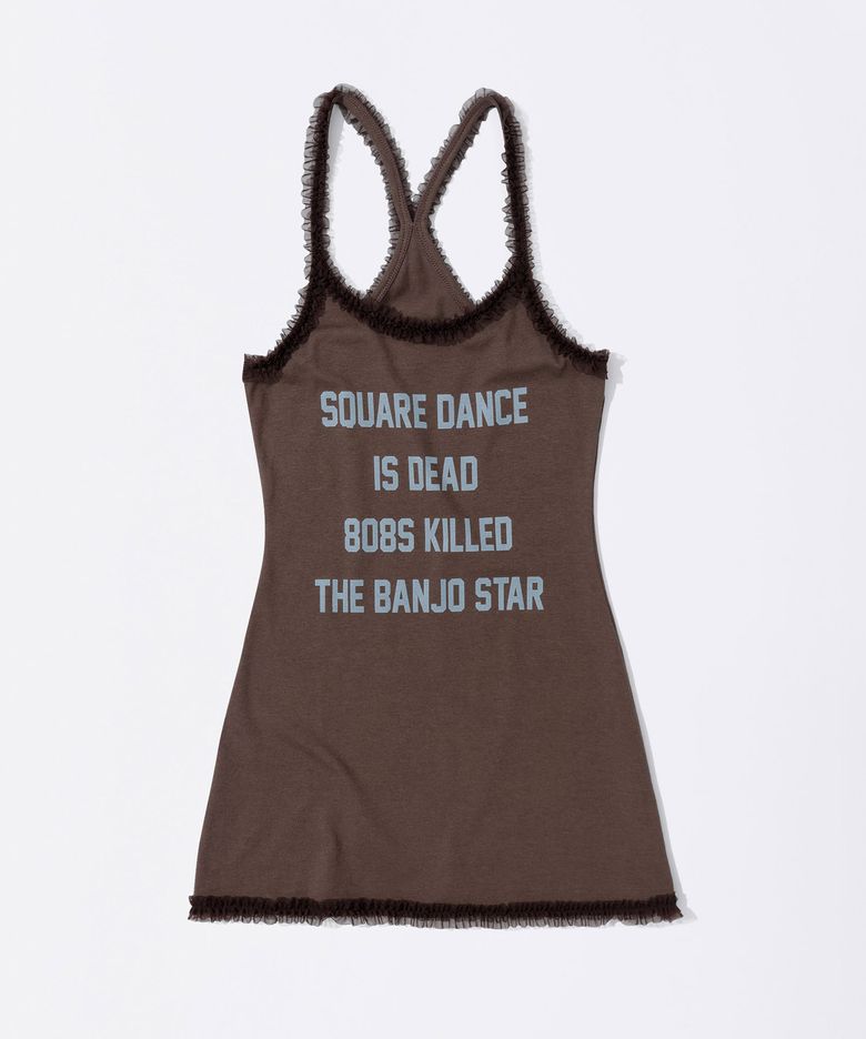 Acid Farm Mini Dress Mocha
