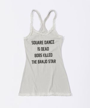 Acid Farm Mini Dress Dirty White