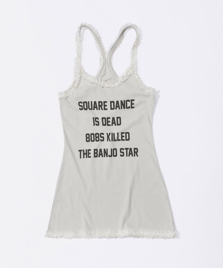 Acid Farm Mini Dress Dirty White