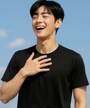 GW-COOL-25S-00_ 쿨링 반팔 티셔츠_블랙