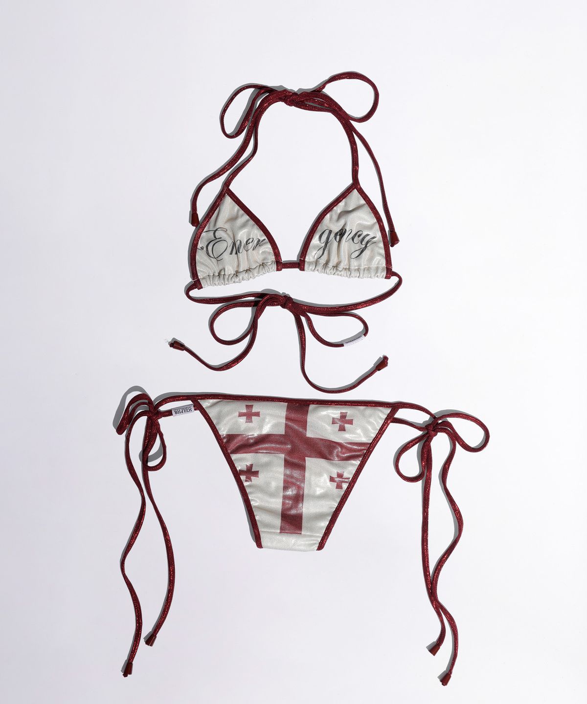스컬프터(SCULPTOR) Patrol Reversible Bikini Top Cream/Melange Gray
