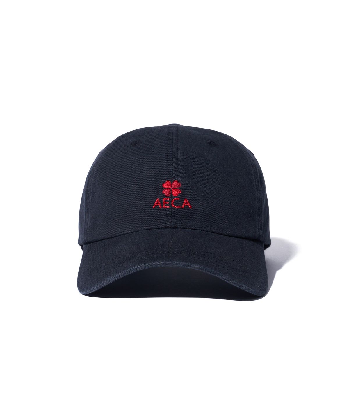 에이카화이트(AECA) AECA CLOVER LOGO CAP-BLACK
