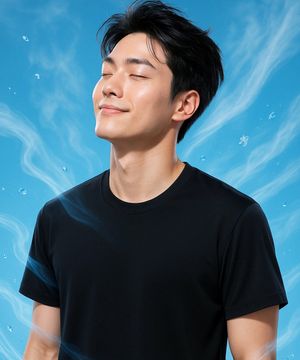 GW-COOL-25S-00_ 쿨링 반팔 티셔츠_네이비