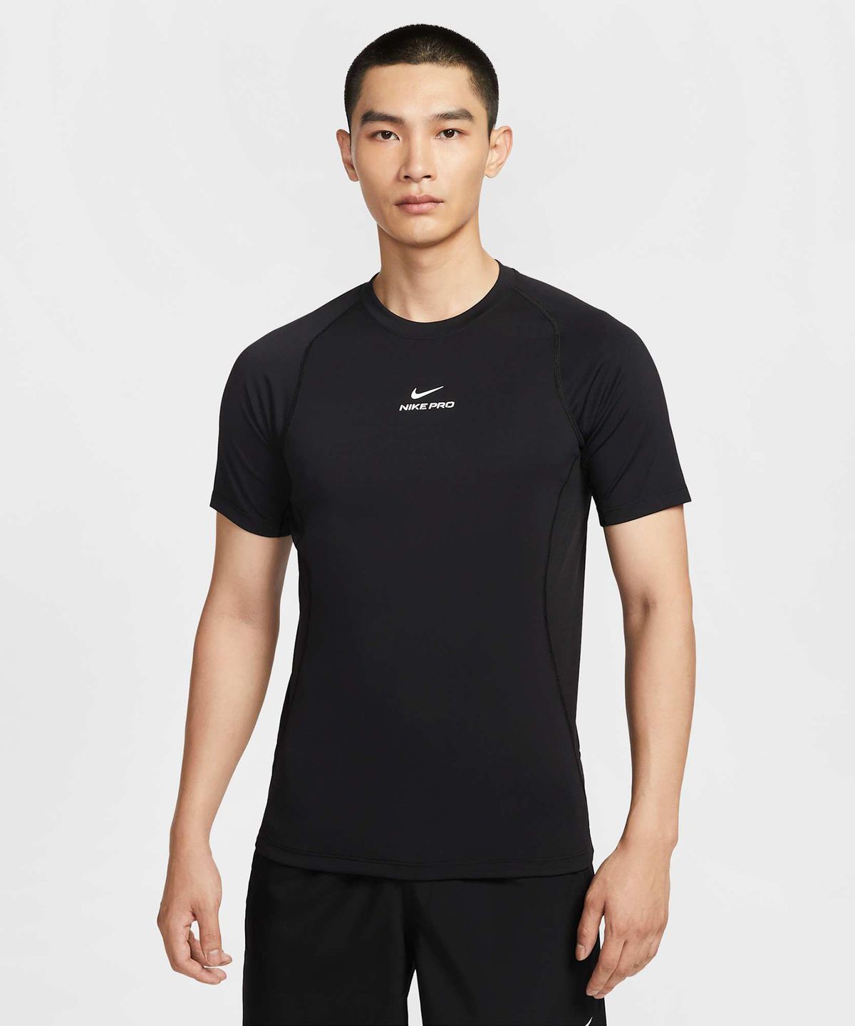 나이키(NIKE) 프로 트레이닝 드라이 핏 반소매 탑 M - 블랙:화이트 / HV0410-010
