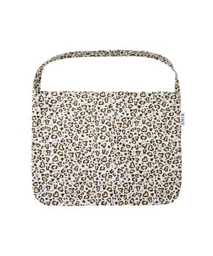 LOGO LEOPARD ECO BAG-IVORY
