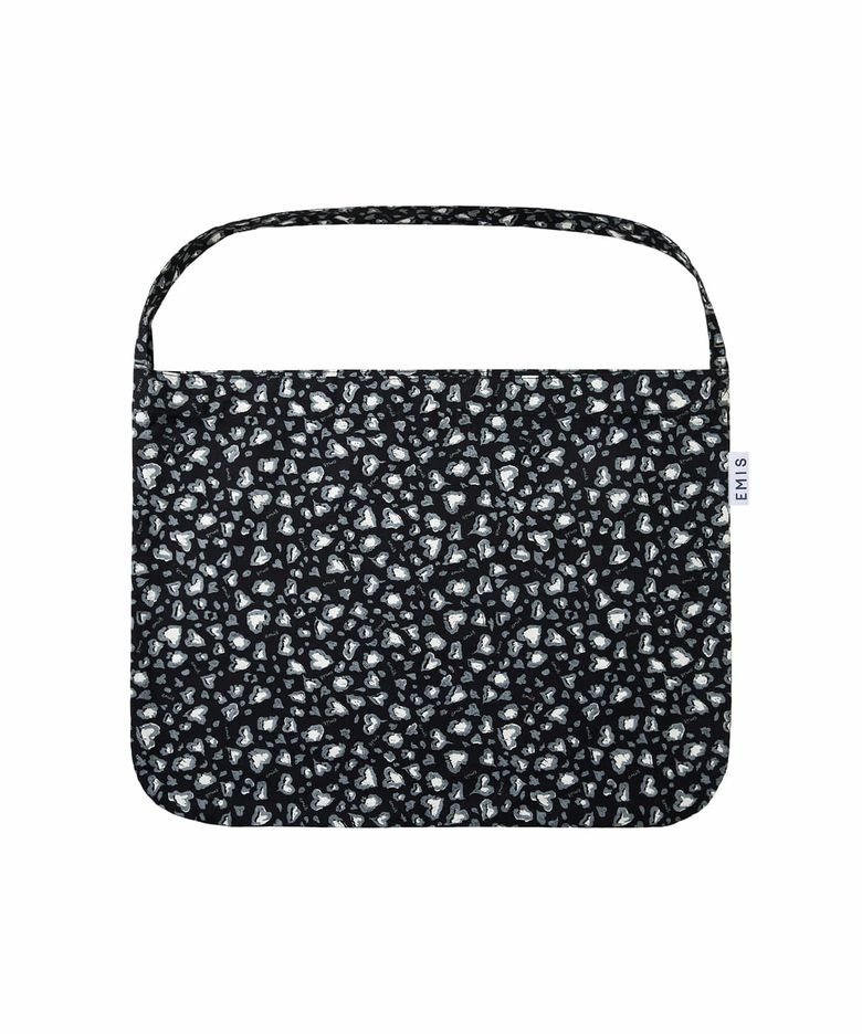 LOGO LEOPARD ECO BAG-BLACK
