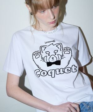 Baby Lesser Silhouette Bow Tie T-Shirt White