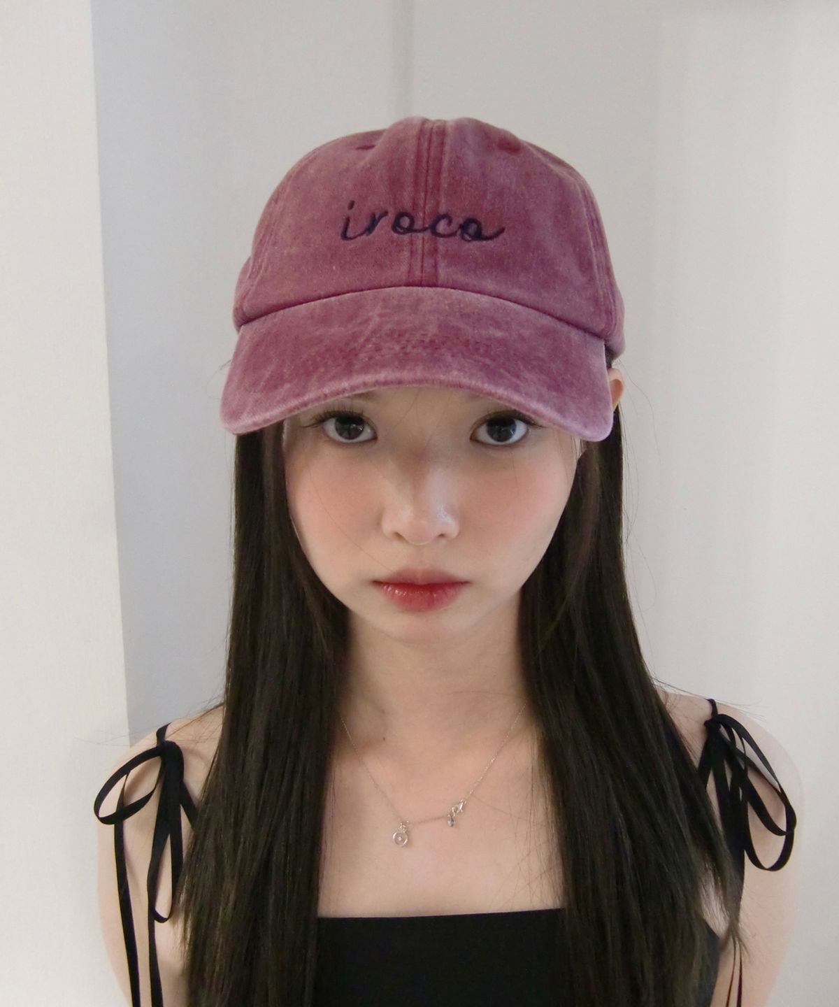 이로코(IROCO) 로고 빈티지 볼캡_퍼플