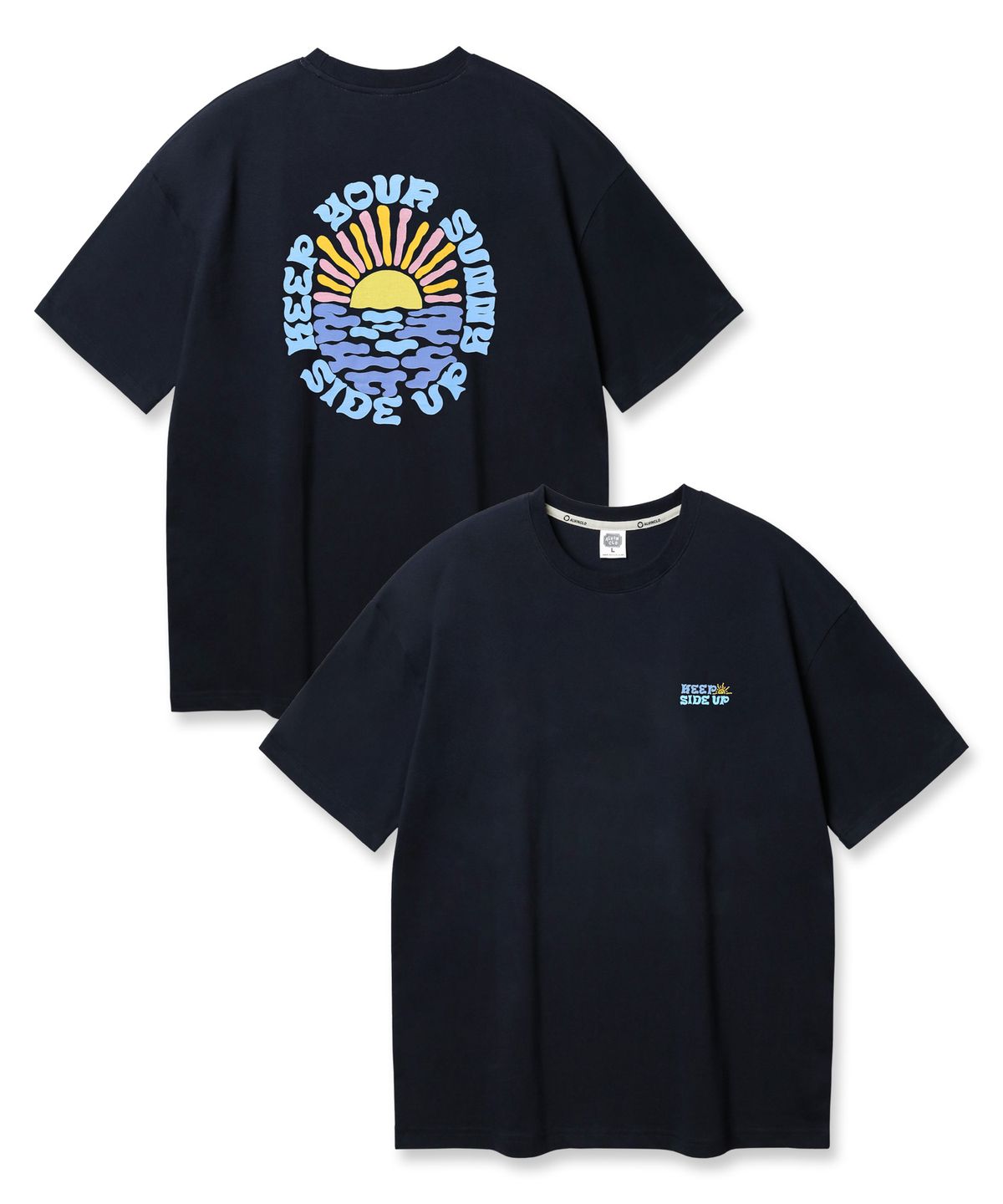 앨빈클로(ALVINCLO) SUNNY SIDE UP 오버핏 반팔티 AST4779 (3 COLOR)